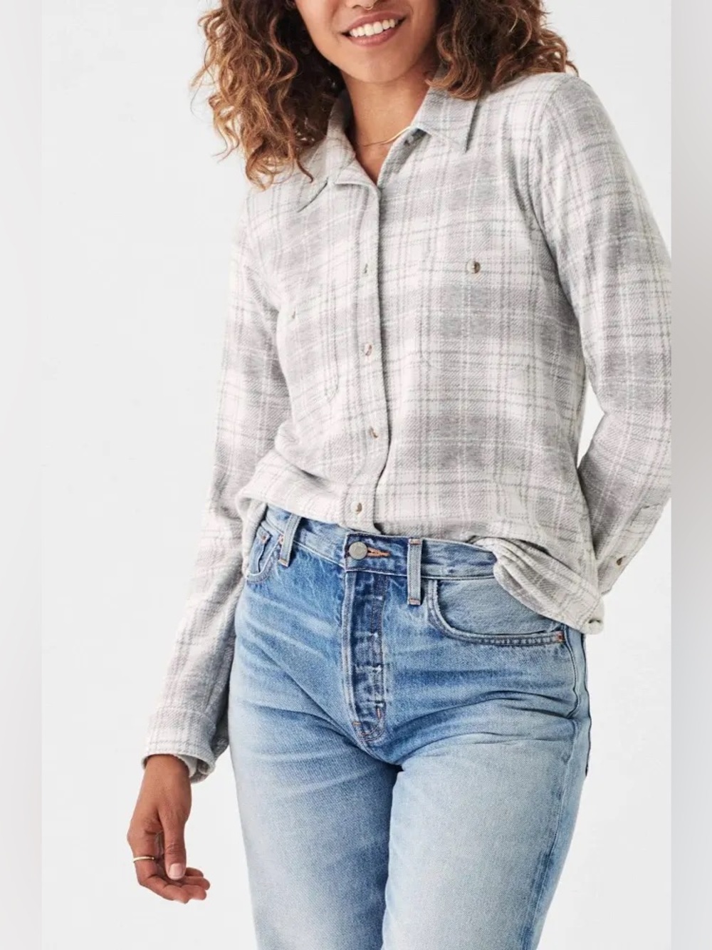 Faherty Women’s Legend Plaid Sweater Shirt